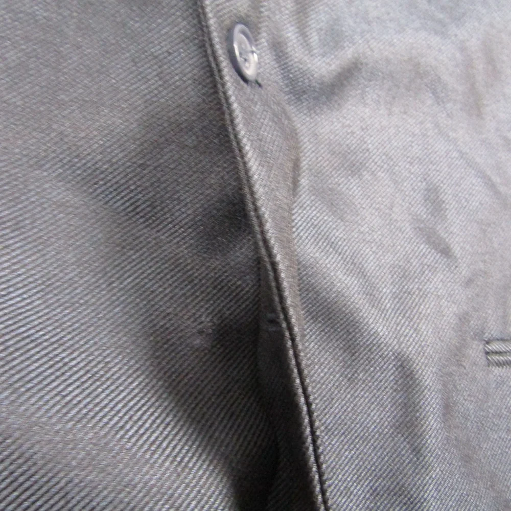 Suit Vest Mens 48R Blue Textured Formal Waistcoat 4 Button Pocket Wedding